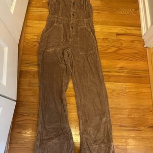 Aerie Corduroy Brown Jumpsuit
